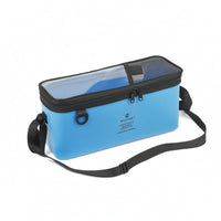 Fishing Tackle Storage Bag Transparent Top Rectangular Tackle Bag Mesh Textile Zippered Closure