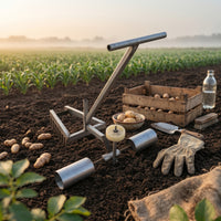 gingers Planting Tool Welded Metal Soil Covering Tool Industrial Finish