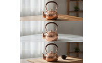 Copper Teapot Decorative Teapot with Wrapped Handle Compact Tea Kettle with Wrapped Handle for Collectors