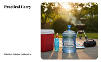 Reusable Water Jug Food Grade Large Capacity Water Container Leakproof Heavy-Duty Jug for Office, Camping, Emergency