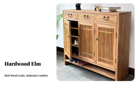 Vintage Design Chinese design Entryway Cabinet Multi-Functional Hallway Shoe Organizer Large Capacity Storage Furniture artisanal Look for Interior Decor aficionados, Homeowners, Apartment Dwellers, Foyer, Living Room, Mudroom, Closet