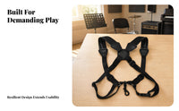 Nylon Padded Saxophone Harness PU Leather Double Shoulder Sax Strap