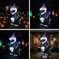 Halloween Dinosaur Inflatable Giant Outdoor Decoration for Homeowners, Yard, Garden