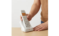 Raised Number Buttons Digital Cordless Telephone Slanted Cradle Landline Cordless Phone Memory Keys Desktop Phone Handset