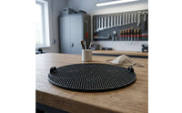 Oil Drain Splash Guard No-Mess Oil Drain Mesh with Handle Tabs Screen Universal Fit Perforated for Mechanics, Auto Repair Shops