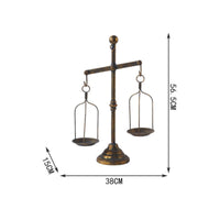 Balance Scale Candle Holder Rustic Simplicity Aesthetic Vintage Iron Candlestick