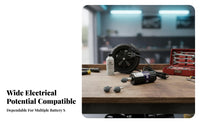 Wide Voltage Compatibility Portable Tire Repair Polisher High Rotational Force Low-Speed Tire Lightweight Electric Grinder Single-Handed-Hand Operation for Mechanics, DIY Car Enthusiasts, Vehicle Maintenance, Garage, Industrial Workshop
