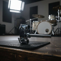 Bass Drum Tom Holder Heavy Duty Tom Drum Holder Chrome for Drummers, Music Practice, Studio Audio Production, Stage Performance