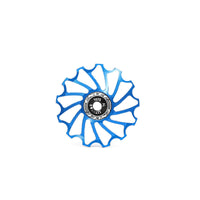 Rear Derailleur Pulley Wheel Deep Tooth Design Ceramic Bearing Guide Wheel Rear Derailleur Pulley Fluid Rotation for Cycling