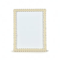 Picture Frame with Resin Border Freestanding Tabletop Photo Frame Easy to Clean Gallery Style for Newlyweds, Weddings, Dresser