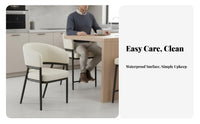 With Armrests Upholstered Dining Armchair Elegant Design Dining Armchair Ergonomic spine supportrest Single Seat Minimalist design for Adults, Homeowners, Business Owners, Kitchen, Living Room, Bedroom, study niche