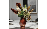 Geometric Vase Modern Faceted Vase Contemporary Flower Holder for Centerpiece
