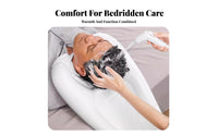 Lying down Hair Washing Pillow No Bending Required Inflatable Hair Washing Basin Easy to Inflate Bedside Shampoo Basin for Elderly, Seniors, Hospital