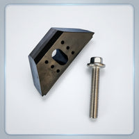 Wedge-Shaped Battery Hold-down Block with Bolt Sturdy Battery Hold-down Kit Sturdy Vehicle Part High Temperature Resistant for Mechanics