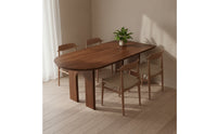 Long-Lasting Oblong Table Sturdy Wood Dining Table Wobble-Secure Furniture Rustic for Apartment