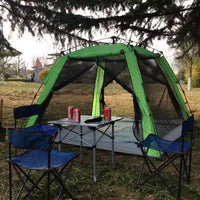 Automatic Pop-Up Camping Tent for 3-4 People, Double Layer Waterproof Outdoor Shelter