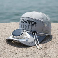 Protection Solar Fan Cap 3 Speed Control Solar Fan Hat LED Display Fishing Sun Cap 360 Degree Rotation for Anglers