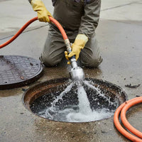 1 Front 6 Rear Jet Spray Head High Pressure Pipe Dredging Spray Head Sewer Cleaning Head Ceramic Center for Plumbers