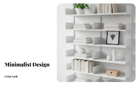 adaptable Track Shelving Minimalist Design dual-channel groove Upright Rail Space-Saving Wall Organizer for DIY hobbyists, Students, Study Room, Bedroom, Closet