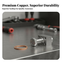 DIN7603 Copper Gasket Secure Closure Copper Closure Ing Washer Metric Closure Ing Compressible Washer Kit Leak-Resistant Oil