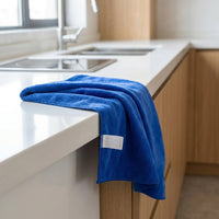 Non-Linting Microfibre Cloth for Floor and Glass Cleaning, 300 GRAMS PER SQUARE METER FAST-DRYING Rags with Locked Edges