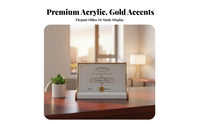 A4 Certificate Frame High Definition A4 Acrylic Frame Sturdy Acrylic Award Display for Office Workers, Homeowners, Commerce Show, Retail Store