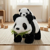 Mother and Baby Panda Toy Electronic Walking Panda Toy Soft Fuzzy Standing
