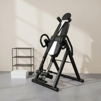 Adjustable Height Home Inversion Table Heavy Duty Frame Inversion Stretcher Foldable Inverted Traction Machine Posture Support for Adults, Living Room
