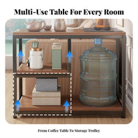 Space-Saving Multi-Tier Tea Console Compact Design Side Table Sturdy Construction Storage Rack Stable Structure for Apartment Dwellers, Homeowners, Interior Decorators, Living Room, Behind Sofa, Entryway, Home Office