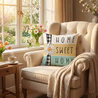 Easter Throw Pillow Case Digital Printing Easter Pillow Cover Machine Washable Decorative Bunny Pillowcase for Homeowners, Living Room, Bedroom, Chair