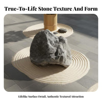 Realistic Natural Texture Artificial Foam Rock Easy Installation Faux Decorative Stone Effortless Maintenance Fake Stone Ornament All-Weather for Interior Designers, Business Owners, Courtyard, Patio, Commercial Areas, Poolside