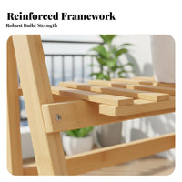 Tiered Ladder design3Tier Foldable Plant Stand Floor-Standing 3-Tier Plant Stand Space Saving Pot Organizer Indoor Outdoor Use for Gardeners, Apartment Dwellers, Homeowners, Balcony, Living Room, Patio, Porch