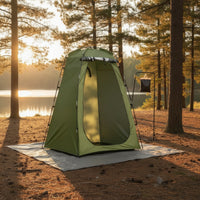 Portable Privacy Tent Windowed Camping Privacy Shelter Green Foldable Carrying Bag Portable Shower Tent for Washing