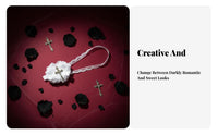 Dark Romantic Lace ocular ocularpatch Soft and Breathable lace-like Cross ocularpatch Retro Look