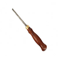 High-Speed Steel Piano Tuning Pin Reamer Brass Ferrule Piano Tuning Reamer Polished Wood-Grain Finish Instrument Repair Wooden Handle