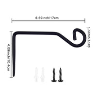 Wall Mounted Plant Hook Metal Plant Hanger Hook Garden Hardware Outdoor Use Powder Coated for Balcony