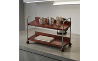 Two-Tier Mug Rack Space-Saving Wood and Steel Cup Organizer Countertop Mug Holder