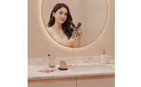 Wireless Cordless Hair Straightener and Curler Travel-Size 2-in-1 Hair Straightener and Curler Compact Mini Flat Iron Usb-C for Commuters