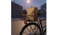 Easy to Install Cycle Rear Basket Stable Load Carrying Bike Back Basket Sturdy Frame for Students, Shopping, Commuting