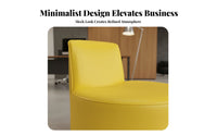 2 Pieces Modern design Armchair and Side Table Group Minimalist Design Upholstered Club Chair Business & Leisure Use Reception Furniture dense-fill padding for Office Managers, Interior Designers, Homeowners, Bedroom