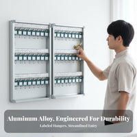 Lockable Wall-Mounted Key Safe Easy Installation Wall-Mounted Lockbox Heavy-Duty Lock Box Scratch-Resistant Finish for Real Property Estate Agents, Property Managers, Rental Agencies, Office, Car Dealership, Workshop
