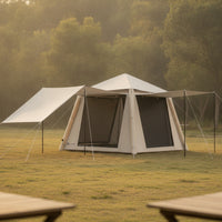 Leak-Resistant Inflatable Tent with Pump Heavy-Duty Oxford Cloth Inflatable Tent Windproof Shelter Long-Lasting for Family Trips