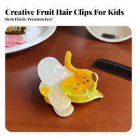 Fruit Hair Grip Cute Design Fruit Design Jaw Fastener Average Updo Hair Fastener Versatile Lightweight for Children