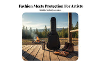 Acoustic Guitar Bag Water 41 Inch Guitar Bag Shockproof Long-Lasting Construction for Travelers, Travel, Commuting