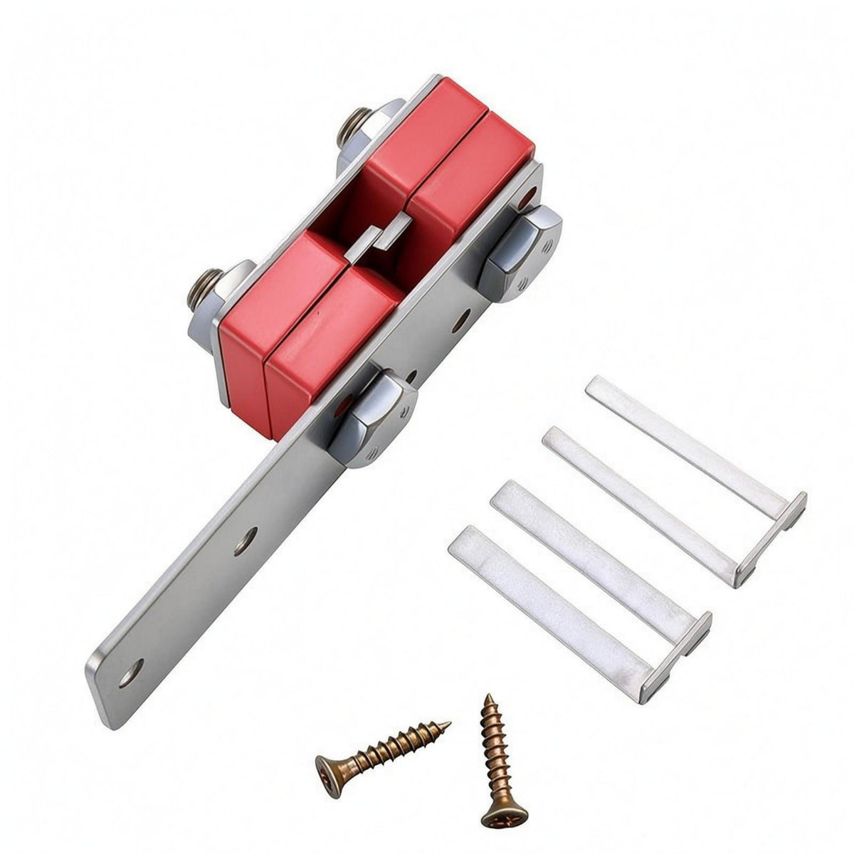 Compact Plastic Steel Strapping Slitter Silver and Red Handheld Strap Cutter