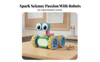 Brightly Colored Motorized Block Set Programmable STEM Robot Kit Educational Toy