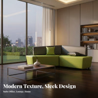 Modern design Pebble-Shaped Couch and Table Set Creative Design Sectional Sofa Adaptable Configuration Lobby Seating Plush Cushions for Interior Designers, Business Owners, Office Managers, Waiting Area, Break Room