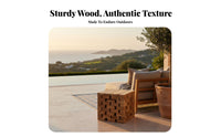 Weather Resistant CumulusShaped End Table Irregular Shape outsidedoor Furnishing Modern Design Household Furniture Space Saving for Guesthouse Owners, Homeowners, Renters, Balcony, Terrace, Garden, by the pool