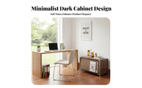 Modern Design Multi-Tier Unit with Flip-up Doors dustproofresistant unobstructedstanding Storage Organizer clear Panels storage cabinet Easy Assembly for Apartment Dwellers, Homeowners, Office Workers, Living Room, Study, Bedroom, Kitchen