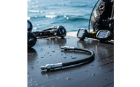 15 Cm Braided High-Pressure Hose Flexible Short Pressure Gauge Hose Easy to Install Diving Equipment for Side-Mount Configuration Divers